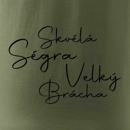 Velký brácha - nápis na zádech