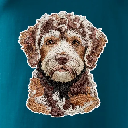Lagotto romagnolo vyšívaná hlava na prsu
