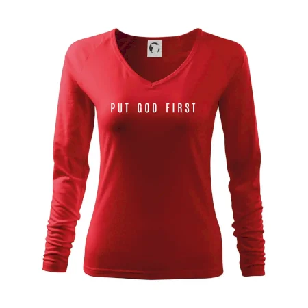 Put God first slabý nápis