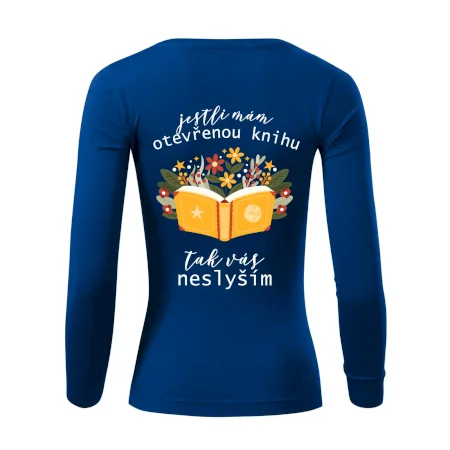 Jestli mám otevřenou knihu, tak vás neslyším