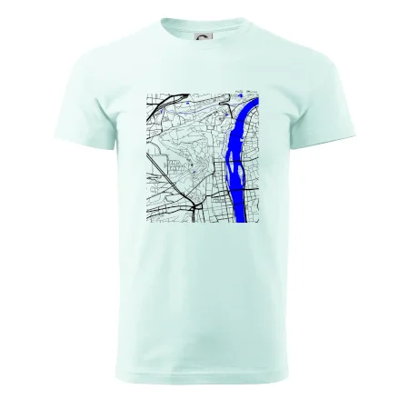 Praha Malá Strana - Mapa s vodními toky