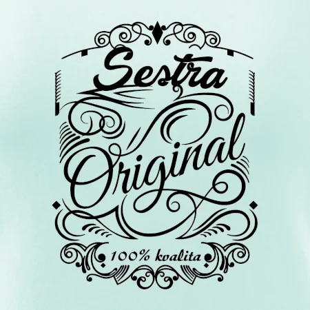 Vintage nejlepší sestra 100% kvalita