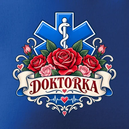 Doktorka - kříž a růže