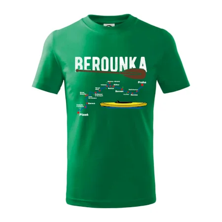 Mapa řeky Berounky