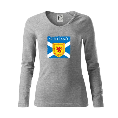 Skotská vlajka s erbem lva