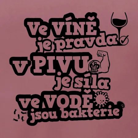 Ve víně je pravda, v pivu síla, ve vodě bakterie