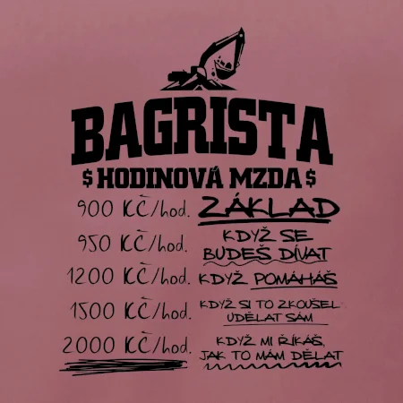 Hodinová mzda bagrista