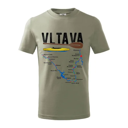 Mapa řeky Vltavy