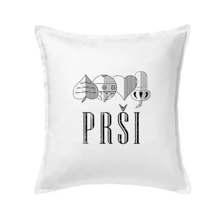 Prší - nápis