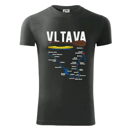 Mapa řeky Vltavy