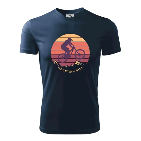 MTB barevné kolo západ slunce