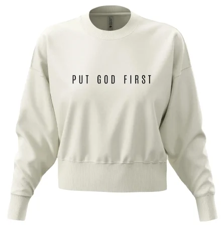 Put God first slabý nápis