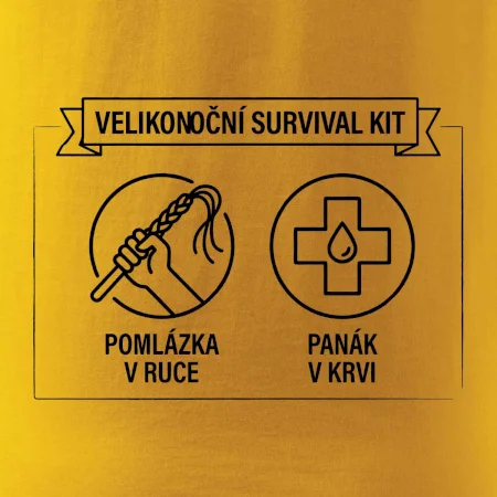 Velikonoční survival kit Pomlázka v ruce, panák v krvi