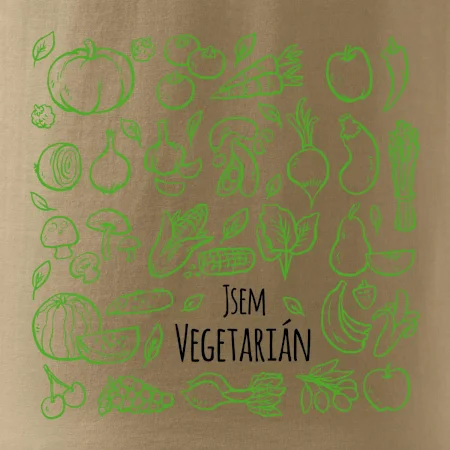 Jsem vegetarián - zelenina ve čtverci