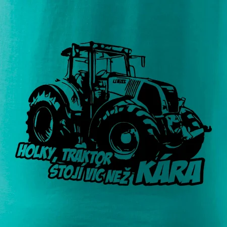 Holky, traktor stojí víc než kára