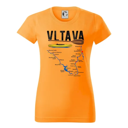 Mapa řeky Vltavy
