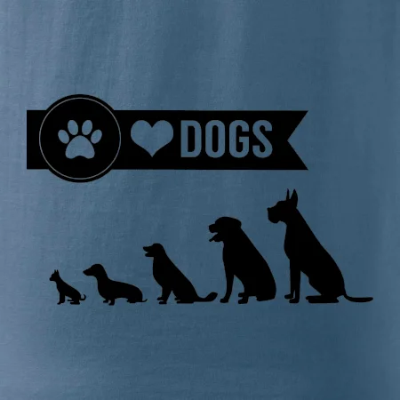 I love dogs - tlapka