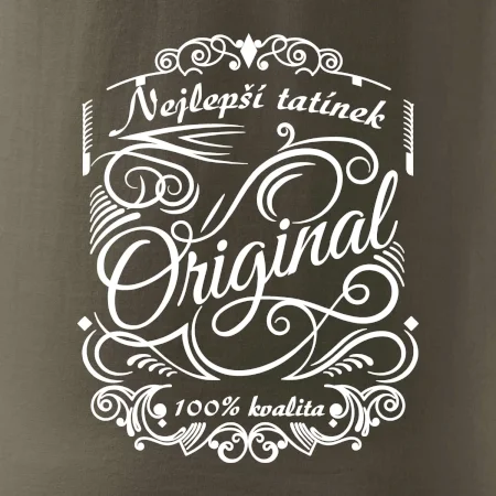 Vintage nejlepší tatínek 100% kvalita