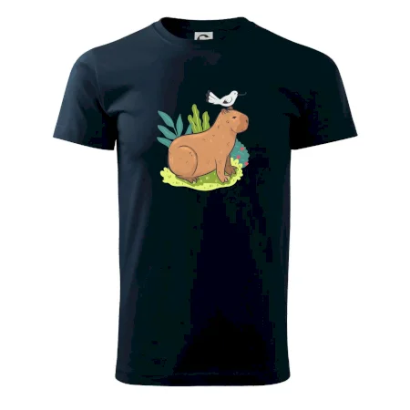 Kapybara a ptáček