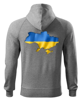 Ukrajina vlajka mapa
