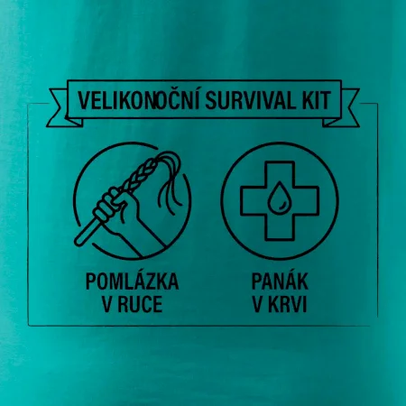 Velikonoční survival kit Pomlázka v ruce, panák v krvi