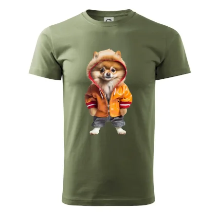 Pomeranian v bundě