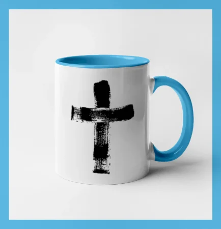 Jesus kříž štětcem
