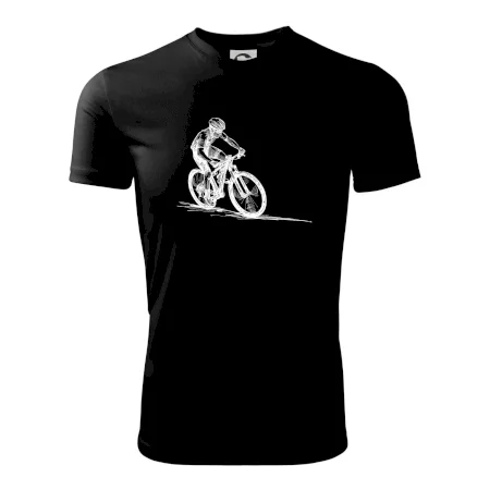 MTB kreslený cyklista