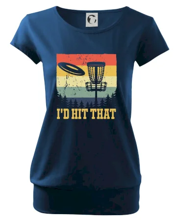 Disc golf player retro vintage