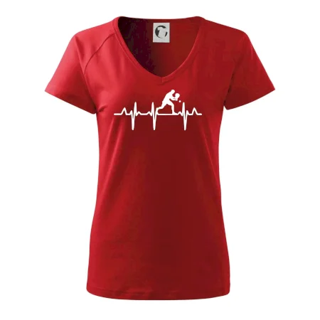 EKG stolní tenista stojící