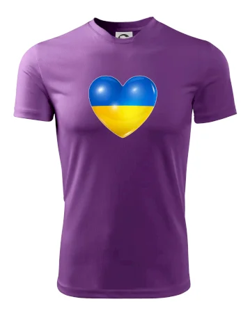 Ukrajina srdce vlajka