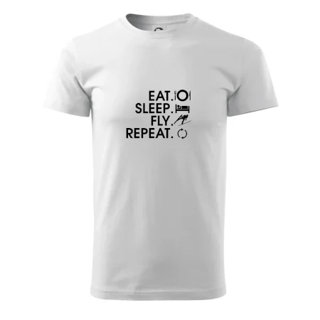Eat sleep fly repeat - skoky na lyžích