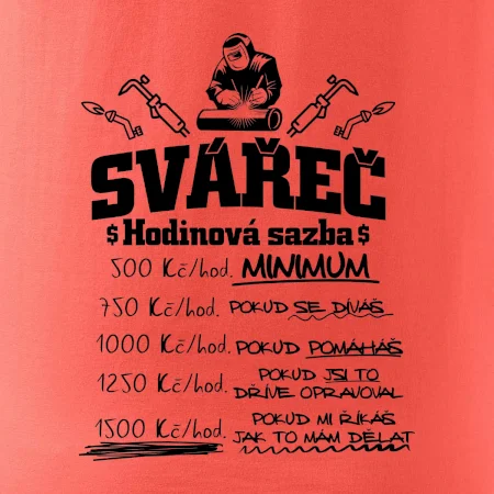 Svářeč - hodinová sazba