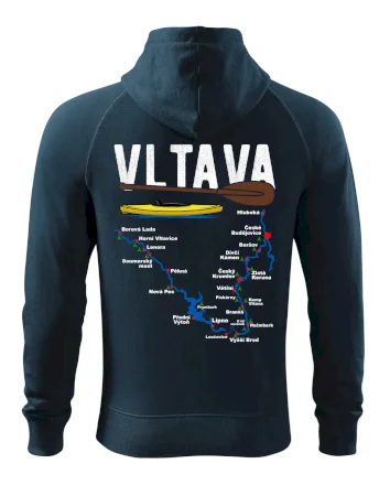 Mapa řeky Vltavy