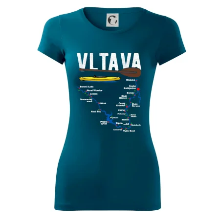 Mapa řeky Vltavy