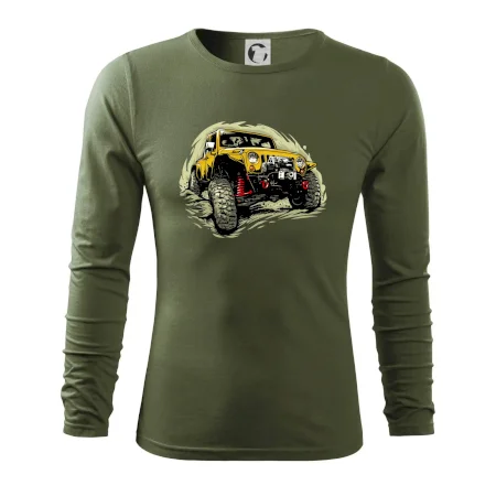 Žlutý offroad s navijákem