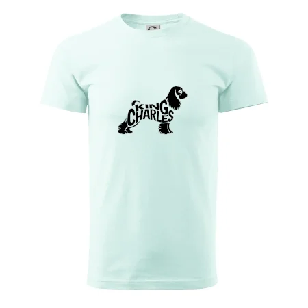 Kavalír king Charles španěl nápis v těle