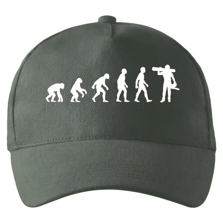 Evoluce dřevorubec - pila a kmen