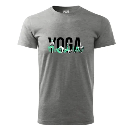 Yoga nápis barevný