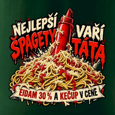 Nejlepší špagety vaří táta Eidam 30 procent a kečup v ceně