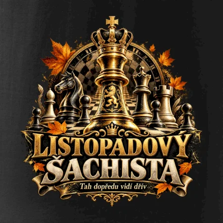 Listopadový šachista se zlatým králem