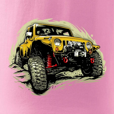 Žlutý offroad s navijákem