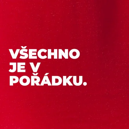 VŠECHNO JE V POŘÁDKU.