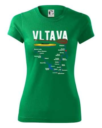 Mapa řeky Vltavy