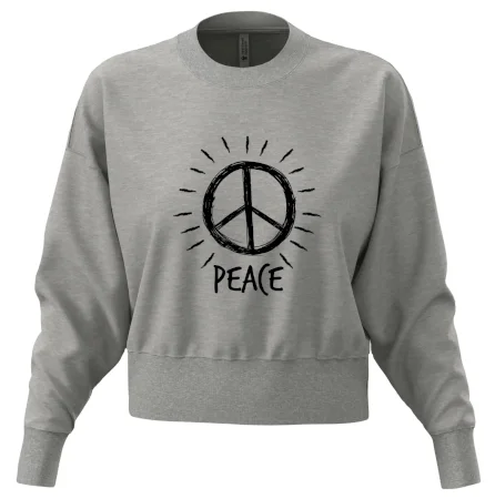 Peace symbol černobílý