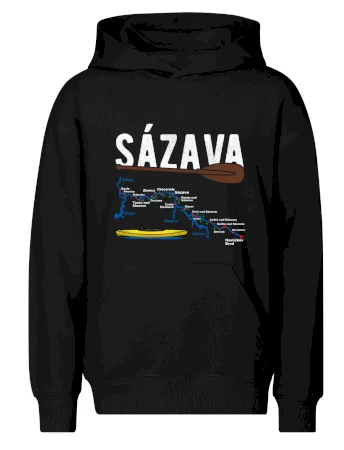 Mapa řeky Sázavy