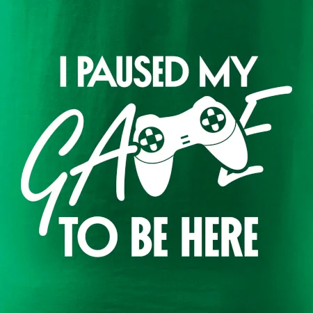 I paused my game to be here