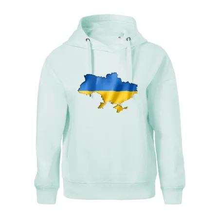 Ukrajina vlajka mapa