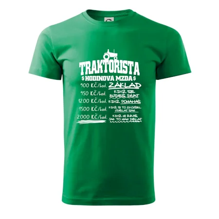 Traktorista hodinová mzda