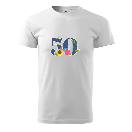 Květinové číslo kreslené - 50
